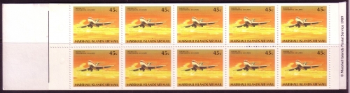 MARSHALL-INSELN MH MIT 10 x MI-NR. 220 D POSTFRISCH(MINT) FLUGZEUG BOEING 727