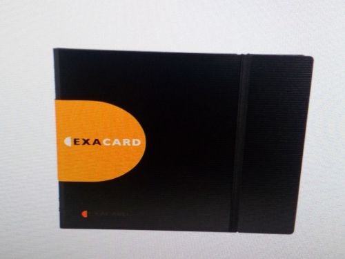 VISITENKARTENBUCH EXACARD EXACTIVE SCHWARZ FÜR 240 KARTEN 20 x 25CM