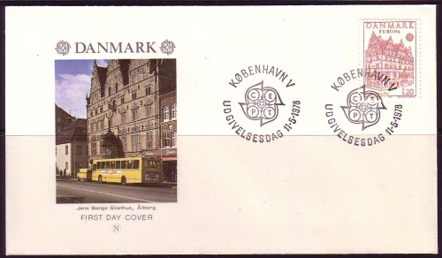 DÄNEMARK MI-NR. 662-663 FDC EUROPA 1978 BAUDENKMÄLER SCHLOSS