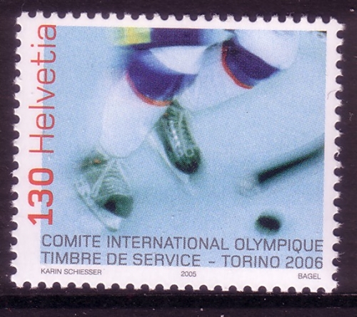 SCHWEIZ INTERNATIONALES OLYMPISCHES KOMITEE (IOC) MI-NR. 5 POSTFRISCH(MINT) OLYMPIADE 2006 TURIN EISHOCKEY