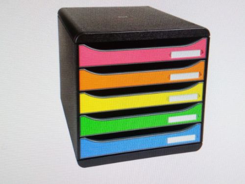 EXACOMPTA BIG BOX PLUS MIT 5 SCHUBLADEN HARLEKIN 309798D