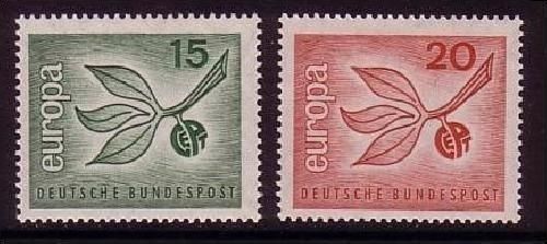 DEUTSCHLAND MI-NR. 483-484 POSTFRISCH(MINT) EUROPA 1965 ZWEIG