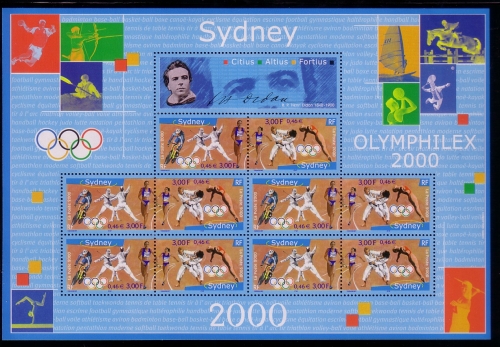 FRANKREICH MI-NR. 3481-3482 POSTFRISCH(MINT) KLEINBOGEN SOMMEROLYMPIADE SYDNEY 2000