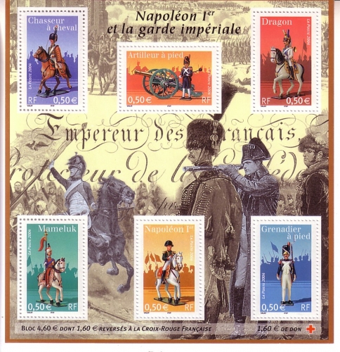 FRANKREICH BLOCK 40 POSTFRISCH(MINT) NAPOLEON UND DIE KAISERLICHE GARDE 2004