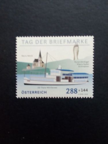 ÖSTERREICH MI-NR. 3399 POSTFRISCH(MINT) TAG DER BRIEFMARKE 2018 DAMPFSCHIFF
