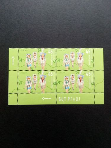 DEUTSCHLAND MI-NR. 2600 POSTFRISCH(MINT) 4er BLOCK UNTEN EUROPA 2007 PFADFINDER