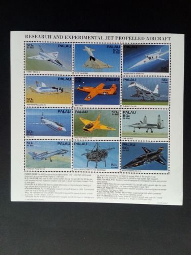PALAU MI-NR. 906-917 POSTFRISCH(MINT) KLEINBOGEN DÜSENFLUGZEUGE 1995