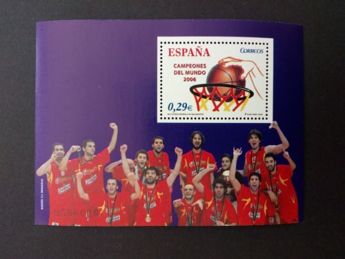 SPANIEN BLOCK 151 POSTFRISCH(MINT) GEWINN DER BASKETBALL-WM 2006 JAPAN