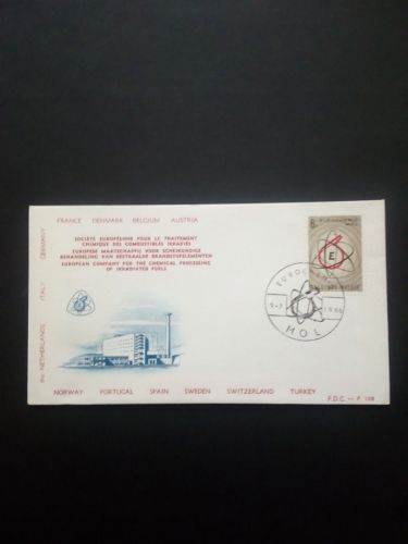 BELGIEN MI-NR. 1438 FDC MITLÄUFER 1966 EUROCHEMIC MOL