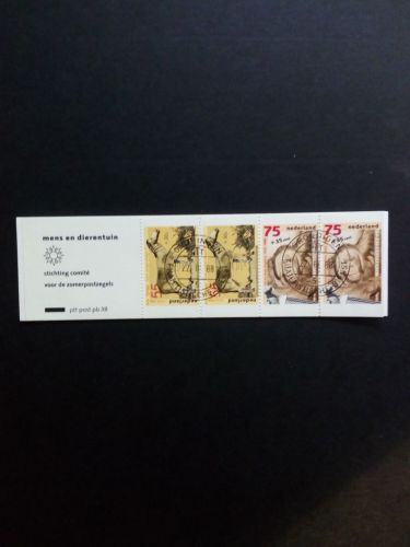 NIEDERLANDE MH 39 GESTEMPELT(USED) PB 38 ZOMERPOSTZEGELS 1988 TIERE - AFFE