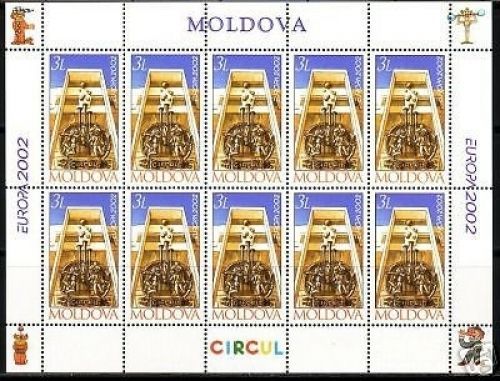 MOLDAWIEN MI-NR. 429 POSTFRISCH(MINT) KLEINBOGEN EUROPA 2002 ZIRKUS