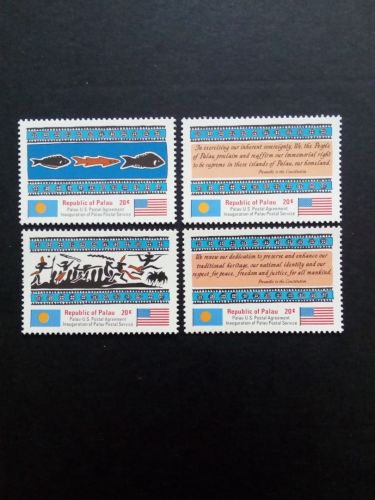 PALAU MI-NR. 1-4 POSTFRISCH(MINT) POSTALISCHE UNABHÄNGIGKEIT 1983