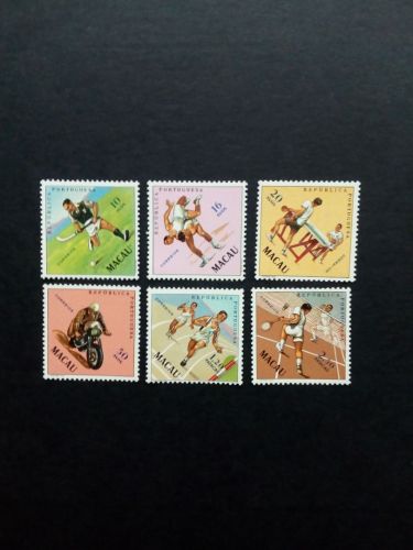 MACAU MI-NR. 422-427 POSTFRISCH(MINT) SPORT 1962 HOCKEY TISCHTENNIS MOTORRAD BADMINTON LEICHTATHLETIK