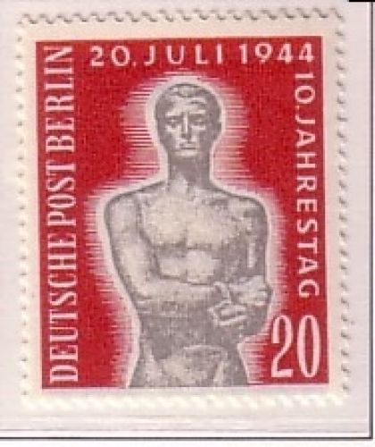 BERLIN MI-NR. 119 POSTFRISCH(MINT) GEDENKTAG DES ATTENTATS AUF HITLER 1954