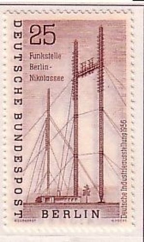 BERLIN MI-NR. 157 POSTFRISCH(MINT) DEUTSCHE INDUSTRIE-AUSSTELLUNG ANTENNENMASTEN