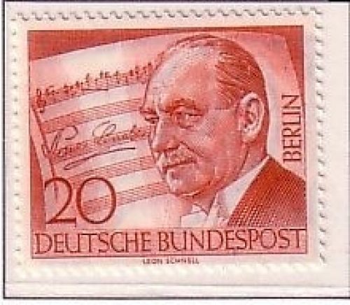 BERLIN MI-NR. 156 POSTFRISCH 10. TODESTAG VON PAUL LINCKE 1956 KOMPONIST