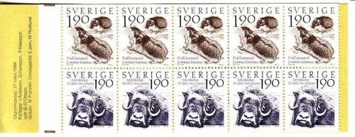 SCHWEDEN MH 97 POSTFRISCH(MINT) FAUNA und FLORA in der BERGWELT LEMMINGE MOSCHUSOCHSE