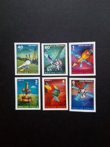 UNGARN MI-NR. 3214-3219 A + B POSTFRISCH(MINT) WELTRAUMFORSCHUNG 1977