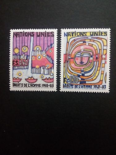 UNO GENF MI-NR. 117-118 POSTFRISCH(MINT) HUNDERTWASSER 1983