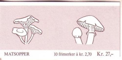 NORWEGEN MH 10 POSTFRISCH(MINT) PILZE 1987 PFIFFERLING REIFPILZ