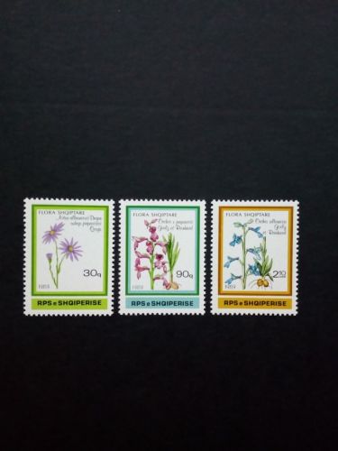 ALBANIEN MI-NR. 2395-2397 POSTFRISCH(MINT) PFLANZEN 1989 ORCHIDEEN ASTER