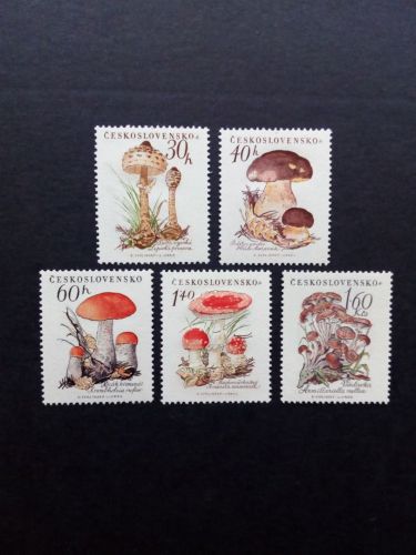 TSCHECHOSLOWAKEI MI-NR. 1101-1105 POSTFRISCH(MINT) PILZE 1958