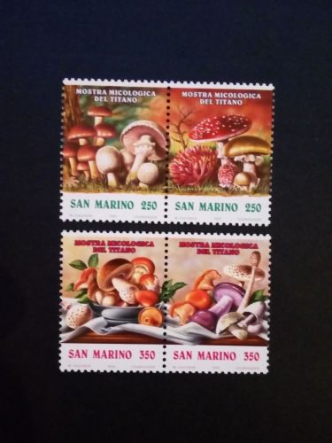 SAN MARINO M-NR. 1516-1519 POSTFRISCH(MINT) PILZE 1992 STEINPILZ