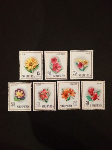 ALBANIEN MI-NR. 1277-1283 POSTFRISCH(MINT) BLUMEN 1968 ORCHIDEE LILIE