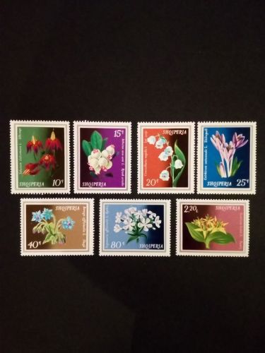 ALBANIEN MI-NR. 1698-1704 POSTFRISCH(MINT) NUTZPFLANZEN 1974 ENZIAN MAIGLÖCKCHEN