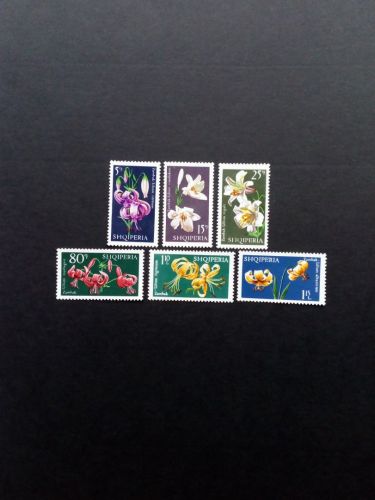 ALBANIEN MI-NR. 1405-1410 POSTFRISCH(MINT) BLUMEN 1970 LILIEN