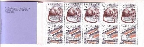 SCHWEDEN MH 104 POSTFRISCH(MINT) NATURSCHUTZ 1985 HASELMAUS SAIBLING