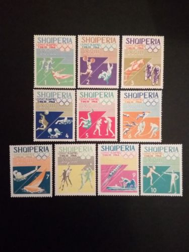 ALBANIEN MI-NR. 859-868 POSTFRISCH(MINT) SOMMEROLYMPIADE 1964 TOKIO