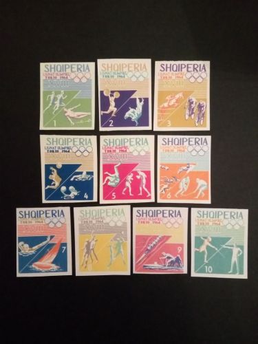 ALBANIEN MI-NR. 870-879 POSTFRISCH(MINT) SOMMEROLYMPIADE 1964 TOKIO