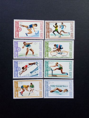 ALBANIEN MI-NR. 1556-1563 POSTFRISCH(MINT) SOMMEROLYMPIADE MÜNCHEN 1972 RADSPORT