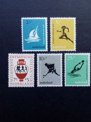 NIEDERLANDE MI-NR. 678-682 POSTFRISCH(MINT) SOMMEROLYMPIADE 1956 MELBOURNE