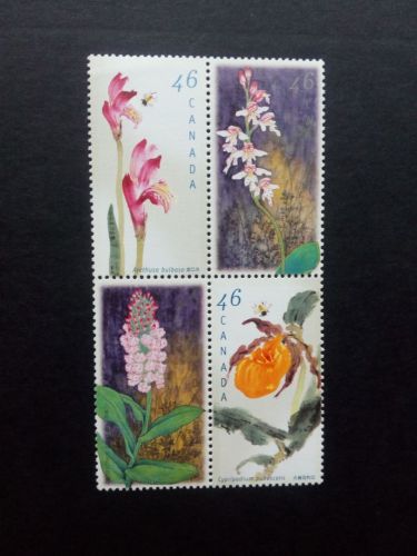 CANADA MI-NR. 1760-1763 POSTFRISCH(MINT) ZUSAMMENDRUCK ORCHIDEEN 1999