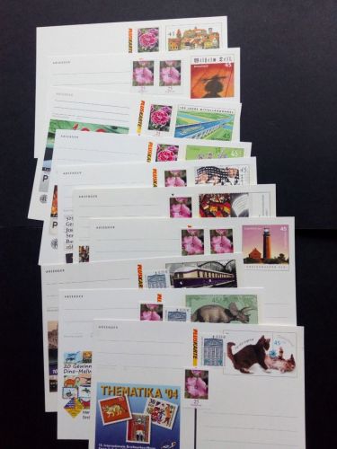 DEUTSCHLAND 30 POSTKARTEN(PLUSKARTE) POSTFRISCH(MINT) MIT WEISSER RÜCKSEITE POSTPREIS 28,50 €