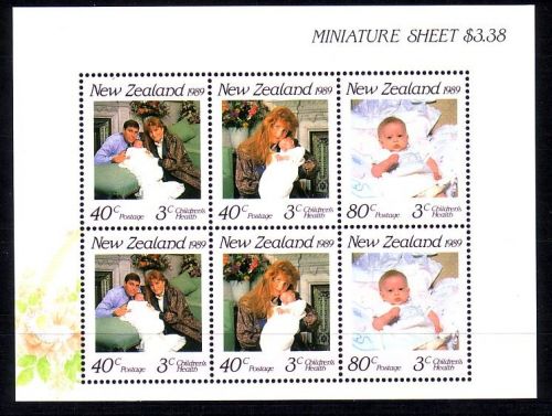 NEUSEELAND MI-NR. 1081-1083 POSTFRISCH(MINT) KLEINBOGEN GESUNDHEIT DER KINDER 1989 PRINZ ANDREW UND FAMILIE