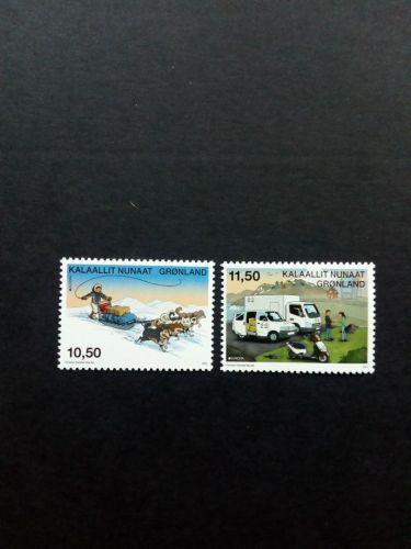 GRÖNLAND MI-NR. 632-633 A POSTFRISCH(MINT) EUROPA 2013 POSTFAHRZEUGE HUNDESCHLITTEN LKW MOTORROLLER