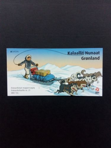 GRÖNLAND MI-NR. 634-635 POSTFRISCH(MINT) MARKENHEFT EUROPA 2013 POSTFAHRZEUGE HUNDESCHLITTEN LKW MOTORROLLER