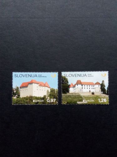 SLOWENIEN MI-NR. 1249-1250 POSTFRISCH(MINT) EUROPA 2017 BURGEN UND SCHLÖSSER