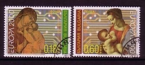 BULGARIEN MI-NR. 4453-4454 GESTEMPELT(USED) EUROPA 2000 LEONARDO DA VINCI