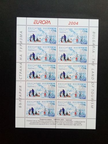 BULGARIEN MI-NR. 4649-4650 POSTFRISCH(MINT) KLEINBOGENSATZ EUROPA 2004 FERIEN