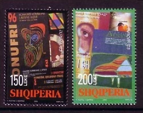 ALBANIEN MI-NR. 2928-2929 POSTFRISCH(MINT) EUROPA 2003 PLAKATKUNST