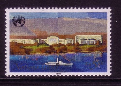 UNO GENF MI-NR. 183 POSTFRISCH(MINT) FREIMARKE PALAIS DES NATIONS GENF 1990