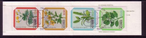 AZOREN MH 1 GESTEMPELT(USED) BLUMEN HAHNENFUSS HYAZINTHE MAIRE