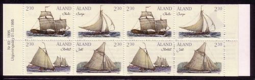 ALAND MH 3 POSTFRISCH(MINT) SEGELBOOTE DER SCHÄREN 1995