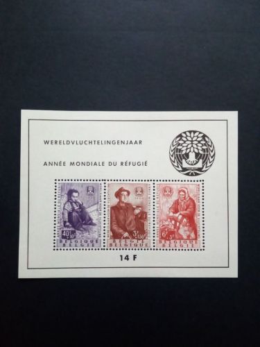 BELGIEN BLOCK 26 POSTFRISCH(MINT) WELTFLÜCHTLINGSJAHR 1960