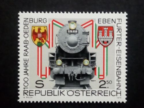ÖSTERREICH MI-NR. 1627 POSTFRISCH(MINT) 100 JAHRE RAAB-OEDENBURG-EBENFURTER EISENBAHNEN 1979
