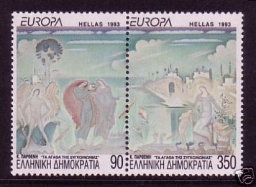 GRIECHENLAND 1829-1830 A POSTFRISCH(MINT) EUROPA 1993 ZEITGEN. KUNST